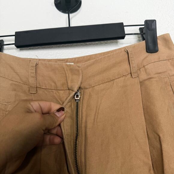 Aritzia Wilfred Womens Pants Size 4 Brown High Rise Straight Leg Casual Wear - Picture 9 of 14